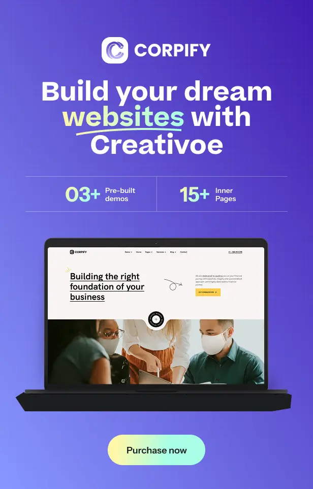 Corpify | Consultant Agency WordPress Theme. - 1