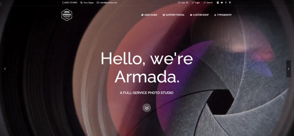 Armada best theme for showcasing creative works