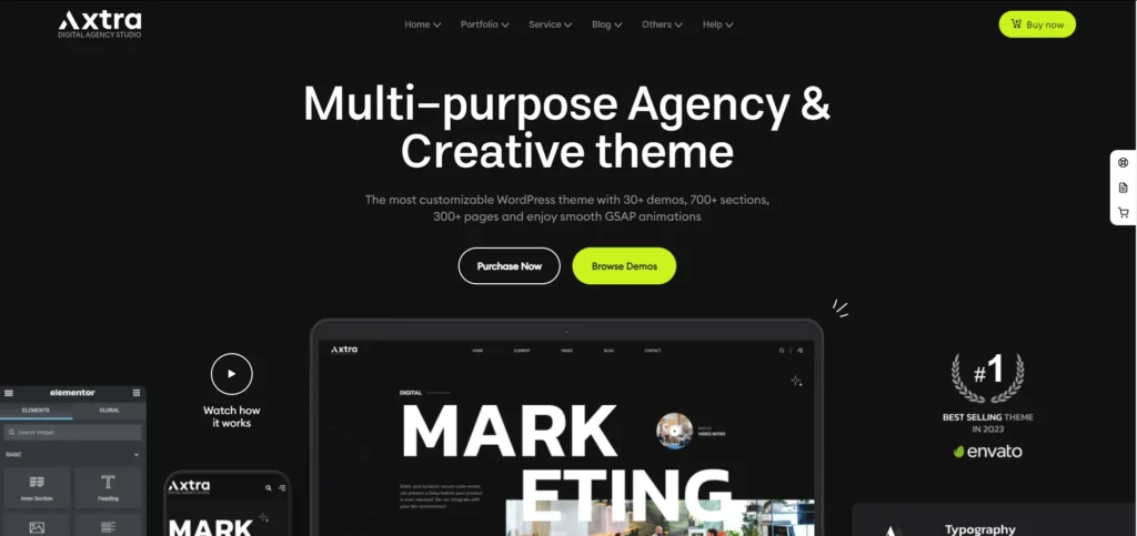 Axtra Best Modern Agency WordPress Themes