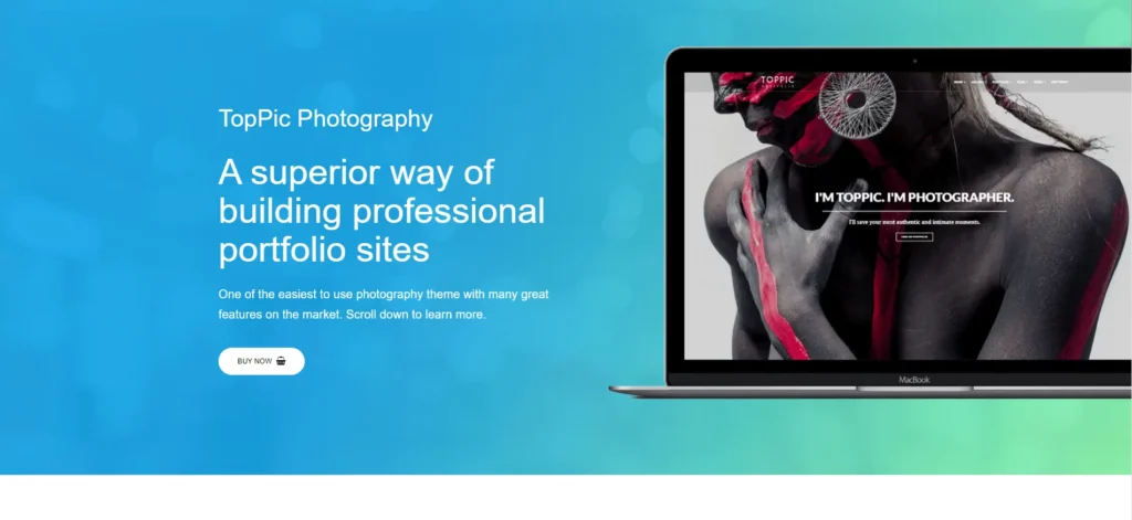 TopPic best creative photography portfolio theme.